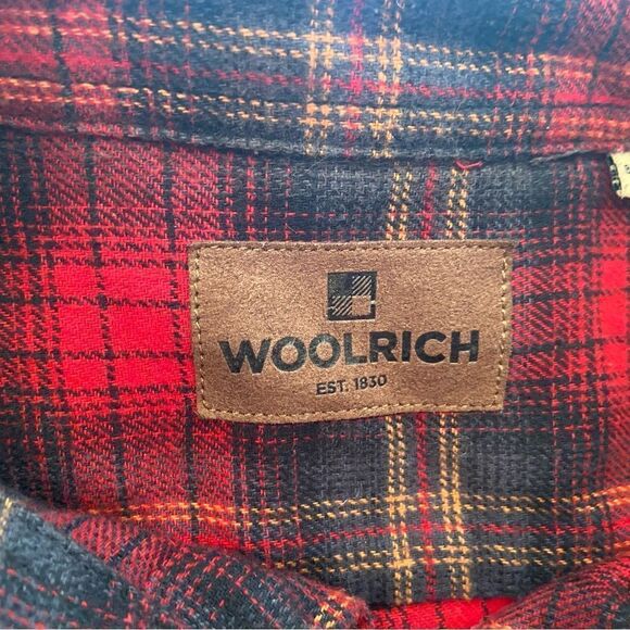Woolrich red/green vintage plaid flannel - Picture 2 of 4